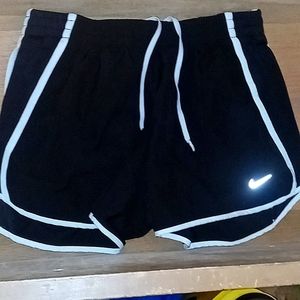 Black and white shorts